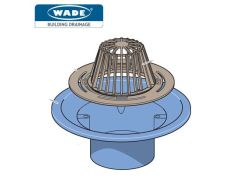 150mm Wade Vertical BSP Threaded Deep Sump Roof Outlet c/w Dome Grate
