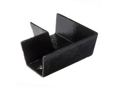 100 x 75mm (4"x3") Hargreaves Foundry Cast Iron Box Square Angle - Pre-Painted Black - from Rainclear Systems