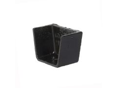100 x 75mm (4"x3") Hargreaves Foundry Cast Iron Box Internal Stopend - Pre-Painted Black - from Rainclear Systems