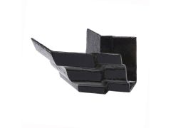 125 x 100mm (5"x4") Hargreaves Foundry Cast Iron G46 Moulded Gutter External obtuse angle - Pre-Painted Black