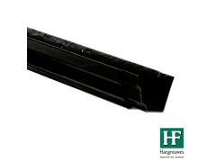 125 x 100mm (5"x4") Hargreaves Foundry Cast Iron H16 Moulded Gutter - 1.83m (6ft) - Pre-Painted Black