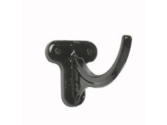 115mm (4 1/2") Hargreaves Foundry Beaded Half Round Cast Iron Fascia Bracket - Pre-Painted Black
