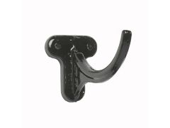 125mm (5") Hargreaves Foundry Plain Half Round Cast Iron Fascia Bracket - Pre-Painted Black