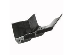 115mm (4 1/2") Hargreaves Foundry Ogee Cast Iron Gutter Obtuse Angle - External - Pre-Painted Black