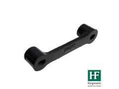 65mm (2.5") Hargreaves Foundry Spacer Plate - 30mm Projection - Pre-Painted Black
