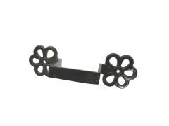 75x75mm (3"x3") Hargreaves Foundry Cast Iron Square Downpipe Ornate Earband Type J - Pre-painted Black