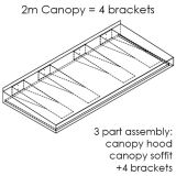  2m canopy assembly illustrated