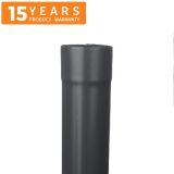 100mm Anthracite Grey Galvanised Steel Downpipe 3m Length - 15 years Product Warranty