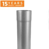 100mm Galvanised Steel Downpipe 3m Length - 15 years Product Warranty