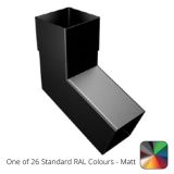 76mm Swaged Aluminium Square 112.5 Degree BEND PPC  - One of 26 Standard Matt RAL colours TBC