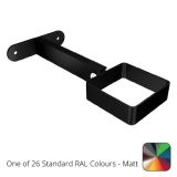 76mm Swaged Aluminium Square STAND OFF PIPE CLIP 30-200MM PPC - One of 26 Standard Matt RAL colours TBC