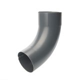 100mm Anthracite Grey Galvanised Steel Downpipe 70°  Bend