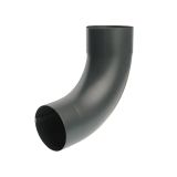 100mm Anthracite Grey Galvanised Steel Downpipe 90 Degree  Bend