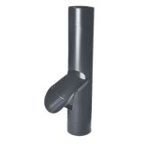 100mm Anthracite Grey Coated Galvanised Steel Access Pipe