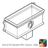 75 x 75mm (3"x3") Cast Aluminium Ornamental Hopper - 410 x 190 x 180mm - One of 26 Standard Matt RAL colours TBC