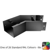 150x150mm Aluminium Joggle Box 135 Degree Internal Gutter Angle - One of 26 Standard Matt RAL colours TBC