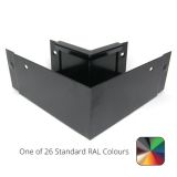 125x100mm Aluminium  Box 90 Degree External Gutter Angle - One of 26 Standard Matt RAL colours TBC