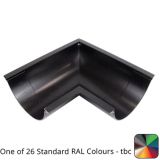 115mm (4.5") SnapIT Aluminium Half Round 90 Degree Gutter Angle - One of 26 Standard RAL Colours TBC