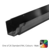 100 x 75mm (4"x3") Moulded Ogee Cast Aluminium Gutter 1.83m length - One of 26 Standard Matt RAL colours TBC 