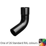 63mm (2.5") Swaged Aluminium Downpipe 112 Degree Bend without Ears - One of 26 Standard Matt RAL colours TBC