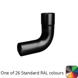 76mm (3") Swaged Aluminium Downpipe 90 Degree Bend without Ears - One of 26 Standard Matt RAL colours TBC