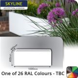 Skyline Aluminium Planter 400w x 400h x 1m - One of 26 Standard Matt RAL colours TBC - Buy online from Rainclear Systems