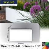 Skyline Aluminium Planter 400w x 500h x 1m - One of 26 Standard Matt RAL colours TBC - Buy online from Rainclear Systems