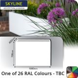 Skyline Aluminium Planter 400w x 700h x 1m - One of 26 Standard Matt RAL colours TBC - Buy online from Rainclear Systems