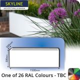 Skyline Aluminium Planter 500w x 500h x 1.5m - One of 26 Standard Matt RAL colours TBC - Buy online from Rainclear Systems