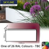Skyline Aluminium Planter 600w x 500h x 1.5m - One of 26 Standard Matt RAL colours TBC - Buy online from Rainclear Systems