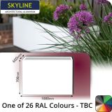 Skyline Aluminium Planter 600w x 700h x 1m - One of 26 Standard Matt RAL colours TBC - Buy online from Rainclear Systems