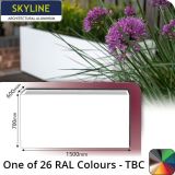 Skyline Aluminium Planter 600w x 700h x 1.5m - One of 26 Standard Matt RAL colours TBC - Buy online from Rainclear Systems