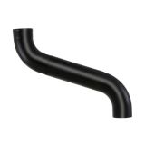 100mm Black Coated Galvanised Steel Downpipe 2-part Offset - up to 700mm Projection