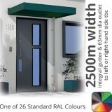 2.5m Finchley Contemporary Aluminium Canopy - PPC in One of 26 Standard RAL Colours TBC