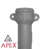 75mm (3") x 0.9m Cast Iron Downpipe with Ears - Primed