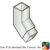 100x100mm Flushjoint Aluminium Square Downpipe 135 Degree Bend - One of 26 Standard Matt RAL colours TBC