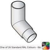 75 mm (3") Flushjoint Aluminium Downpipe 112.5 Degree Bend - One of 26 Standard Matt RAL colours TBC 