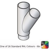 75 mm (3") Flushjoint Aluminium Downpipe 135 Degree Branch - One of 26 Standard Matt RAL colours TBC 