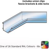 140x100mm Aluminium Aqualine Moulded Gutter 135 Degree Angle Assemblies - Internal - One of 26 Standard Matt RAL colours TBC 