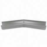 115mm Half Round RAL 9007 'Grey Aluminium' Galvanised Steel 135degree  Internal Gutter Angle