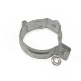 100mm RAL 9007 'Grey Aluminium' Galvanised Steel Downpipe Bracket with M10 Boss - for use with M10 Screw (not included)