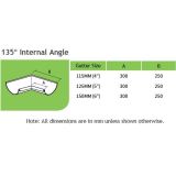 135 Degree Internal Angle Dims Table