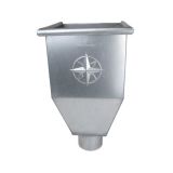 Galvanised Steel Hopper Head 220w x 220d x 385h with 80mm Outlet