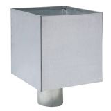 Galvanised Steel Plain Box Hopper Head 200w x 200d x 200h with 80mm Outlet