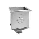 Galvanised Steel Hopper Head 230w x 230d x 300h with 80mm Outlet