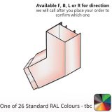 109x102mm Guardian Aluminium 135 Degree Bend - One of 26 Standard Matt RAL colours TBC