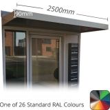 2.5m Kensington Contemporary Aluminium Canopy - PPC in One of 26 Standard RAL Colours TBC