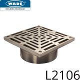 L2106 Grate - Stainless Steel Grade 304 - Satin Finish - 4" NPSM - SECURITY GRATINGS - 147 sq