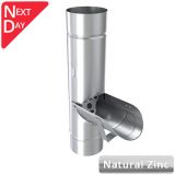 100mm Natural Zinc Downpipe Diverter without sieve