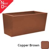 Valenta Aluminium Raised Bed / Planter - 1500x900x800mm - Copper Brown - next day delivery